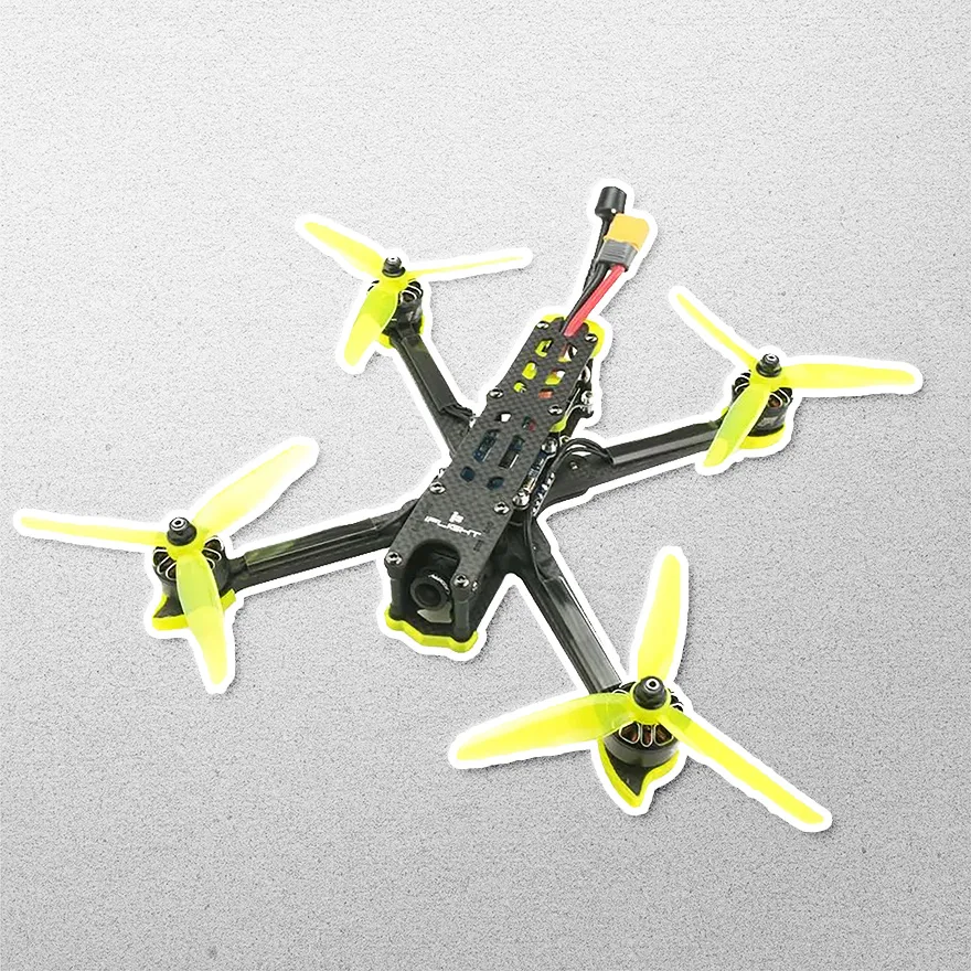 FPV drone turned into a realistic sticker