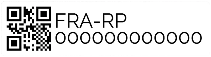 QR Drone Operator ID Label