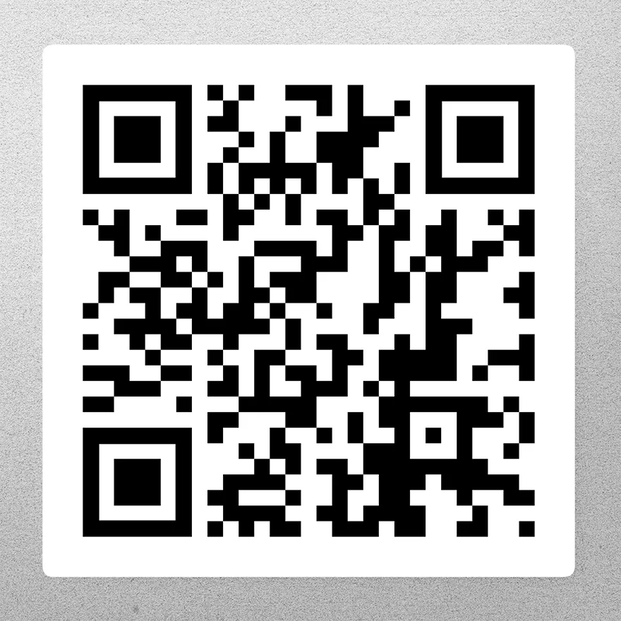 QR code sticker design